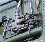 gubbins on port side near cab window