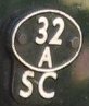 Shed code:32A (Norwich), on bottom of smokebox door