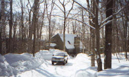 The chalet in winter